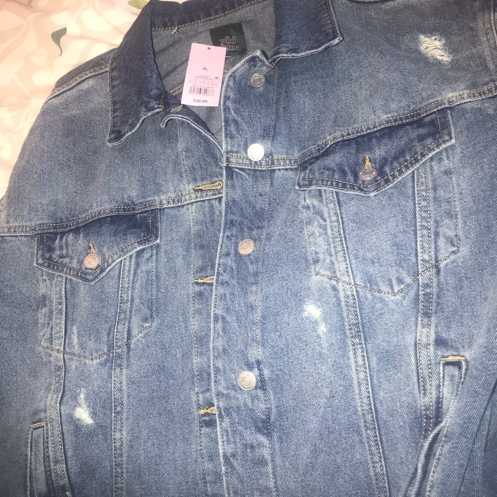 Wild Fable Distresses Denim Jacket